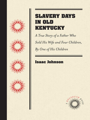 cover image of Slavery Days in Old Kentucky